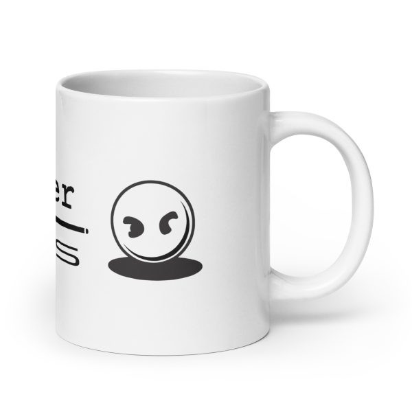 White glossy mug